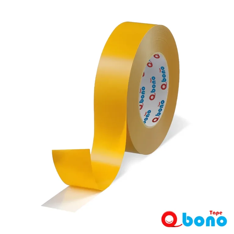 چسب دو طرفه پی وی سی کاغذ خردلی 4970 بونو 100 میکرون