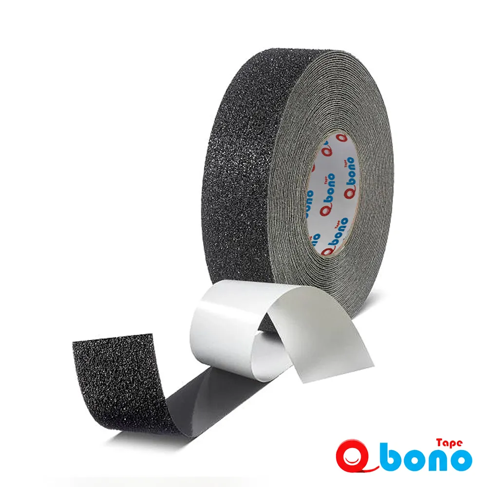 bono-6320-black-anti-slip-single-sided-tape چسب یک طرفه ترمز پله مشکی 6320 بونو 800 میکرون